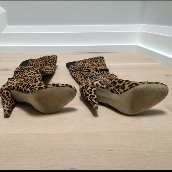 CALVIN KLEIN Authentic Pony Hair High Heel Boots - Picture 2 of 3